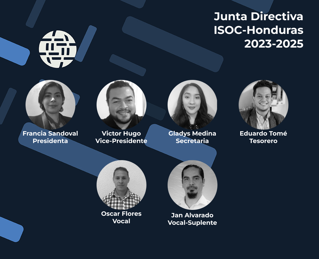Representación de la Junta Directiva de Internet Society Honduras